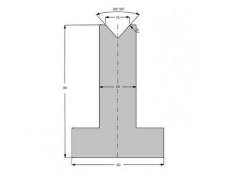 Matrices 88/90°, H=80mm