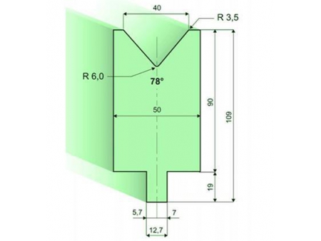 Matrices 78°, H=90mm