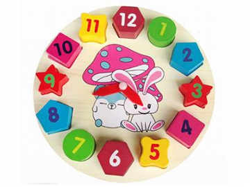 Reloj de madera para niños