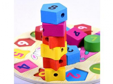 Reloj de madera para niños