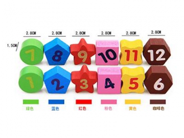 Reloj de madera para niños