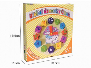 Reloj de madera para niños