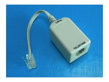 Filtro ADSL, 1 macho RJ11 a 1 hembra RJ11