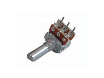Potenciómetro rotatorio 16mm de eje metal, WH148-1B-2-F