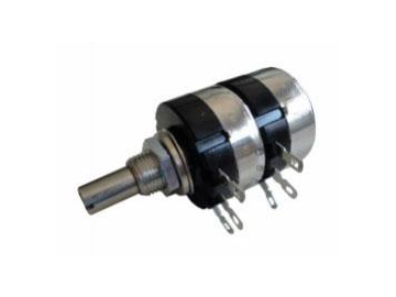 Potenciómetro rotatorio 24mm de eje metal, RV24YG