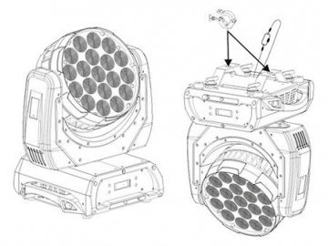 Cabeza móvil wash LED SS631XCE Iluminación de escenario código SS631XCE