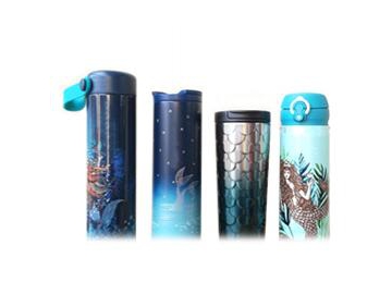 Vaso Térmico de Acero Inoxidable, con Motivos Marinos
