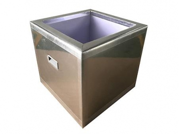Caja con aislamiento por vacío, contenedor isotérmico integral