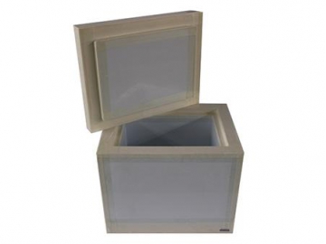 Caja con aislamiento por vacío, contenedor isotérmico combinado