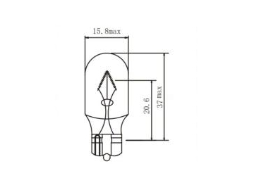 Bombillas de cuña para automóvil W16W T15