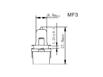 Bombilla para panel de instrumentos MF1,2,3,4