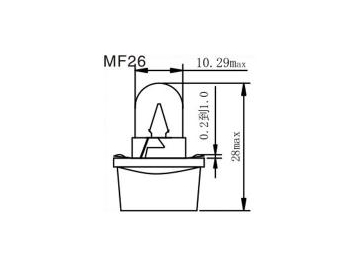 Luces para tablero de instrumentos MF23, 25, 26, 30, T4