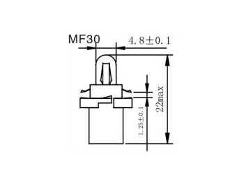 Luces para tablero de instrumentos MF23, 25, 26, 30, T4