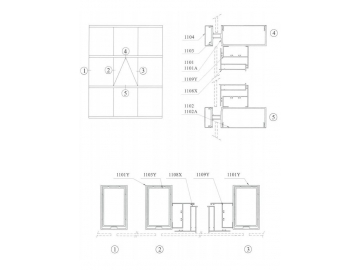 Perfil de aluminio para paño fijo modelo 110