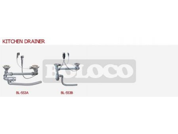 Fregadero de 2 senos de acero inoxidable BL-765L