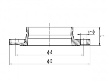 Adaptador de brida ranurada ANSI 125/150