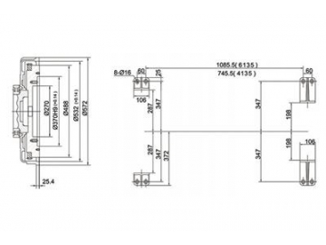 Motor diesel marino 83HP-220HP serie 135