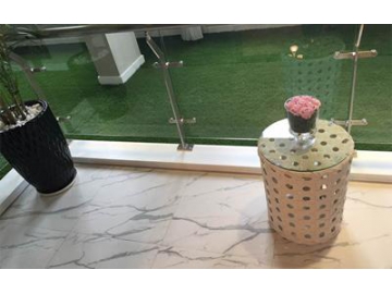 Baldosas de porcelana imitación mármol para un apartamento de alta gama en Camboya