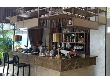 Baldosas de porcelana imitación mármol para un apartamento de alta gama en Camboya