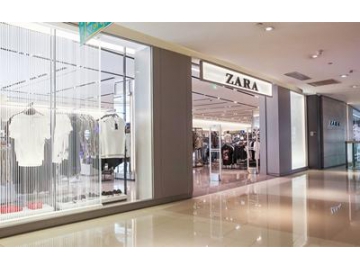 Baldosas de porcelana efecto mármol para la Cadena de tiendas Zara