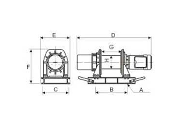 Cabrestante Eléctrico, 500-1000KG