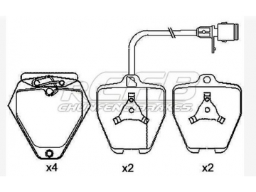 Pastillas de Freno para Vehículos de Pasajeros Audi