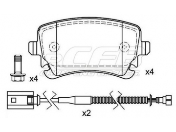 Pastillas de Freno para Vehículos de Pasajeros Audi
