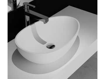 Lavabo sobre encimera PS-2216  (de cuarzo artístico)