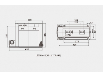 Transformador de media tensión para interior, LZZBJ9-12