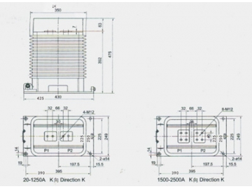 Transformador de media tensión, LZZBJ9-36-250W1G1