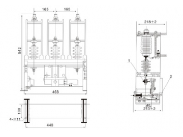 Contactor en vacío, CKG-12/160/250/400/630