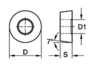 Inserto redondo para torno; Plaquitas de torneado