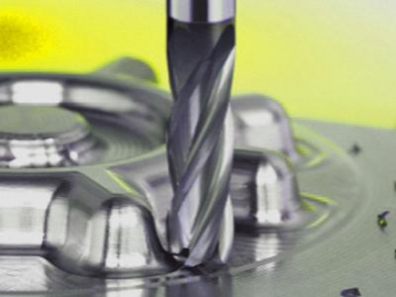 Fresa de carburo sólido con 2 dientes 55°