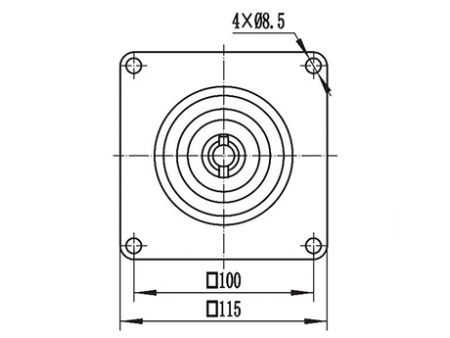 Motor de Imán Permanente, con Escobillas 400-800W - ZD116A1; Motores con Escobillas