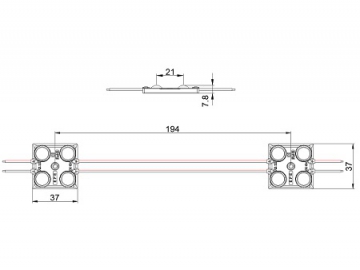 Módulo LED, retroalimentación MKX238B (1.44W)