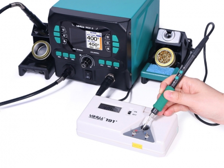 Mini estación de retrabajo de aire caliente YIHUA 992D II con mango para soldador C210/C245