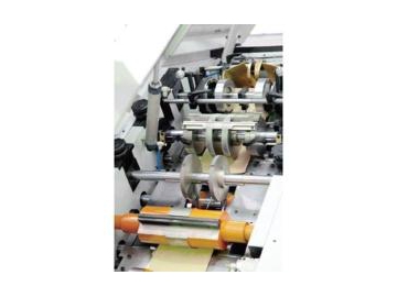 Máquina para producción de bolsas de papel con fondo cuadrado, tipo rollo continuo,  SBH150B DC01 TM01