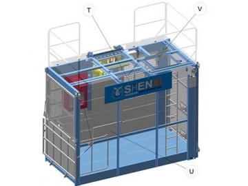 Mástil de ascensor para construcción