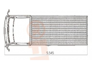 Camioneta de plataforma o puertas laterales abatible, FK6-50T