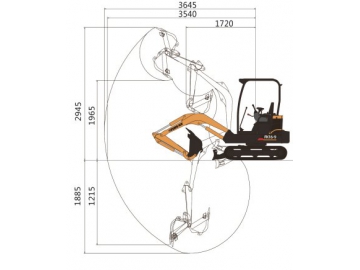 Mini excavadora, FK16-9