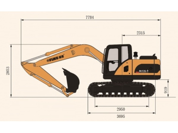 Excavadora sobre oruga, FK135-9