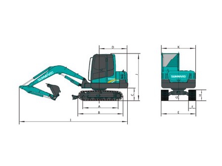 Excavadora Compacta, SWE60E; Equipos de Producción