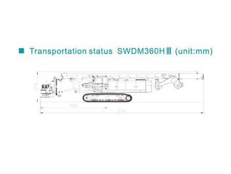 Perforadora Rotativa, SWDM360H3; Perforadora Sobre Orugas