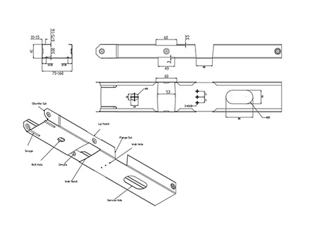 Perfiladora de estructura de acero, XHH-C75-160