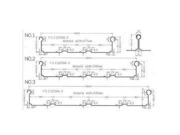 Perfiladora de junta alzada YX65-400-500 (perfilado cónico de una sola vez), Máquina de perfilado de junta alzada, Máquina perfiladora de cubierta de techos