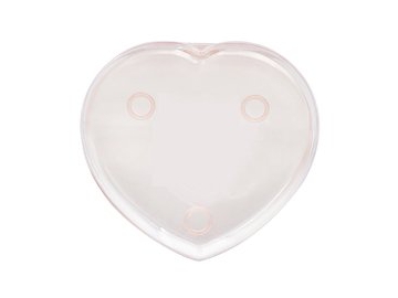 Contenedor con tapa IML de 330ml en forma de corazón, CX049