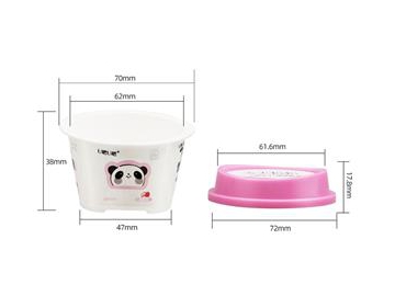 Vaso con tapa IML de 80ml (para yogur), CX135