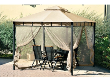 Gazebo/Cenador de techo suave (doble capa) 10' x 10'