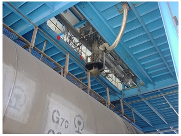 Sistema de brazo de carga in situ