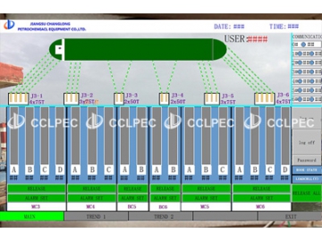 Sistema de monitoreo de tensión de amarre